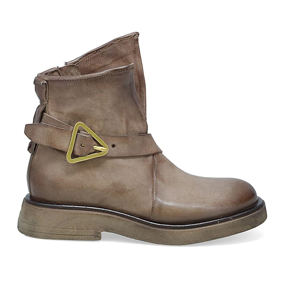 A.S. 98 Roan Leather Buckle Boots